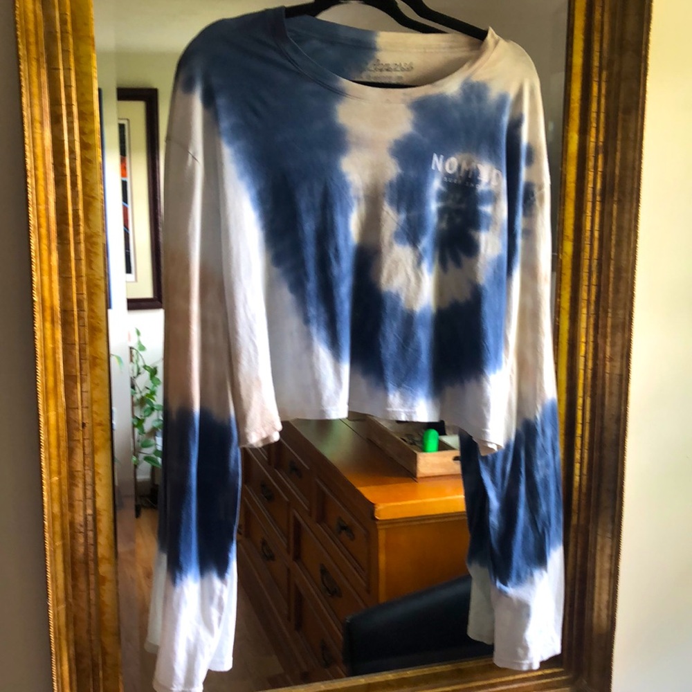 Nomad Long Sleeve Crop Tie Dye Shirt
